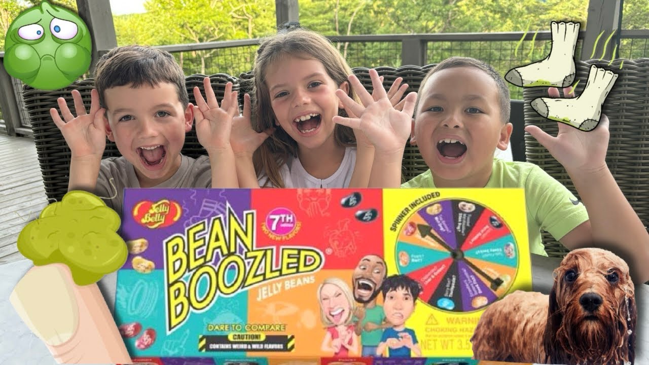 Kids FUN Bean Boozled Challenge! Family Funny Game Beanboozled Jelly Belly Beans 7th Edition!