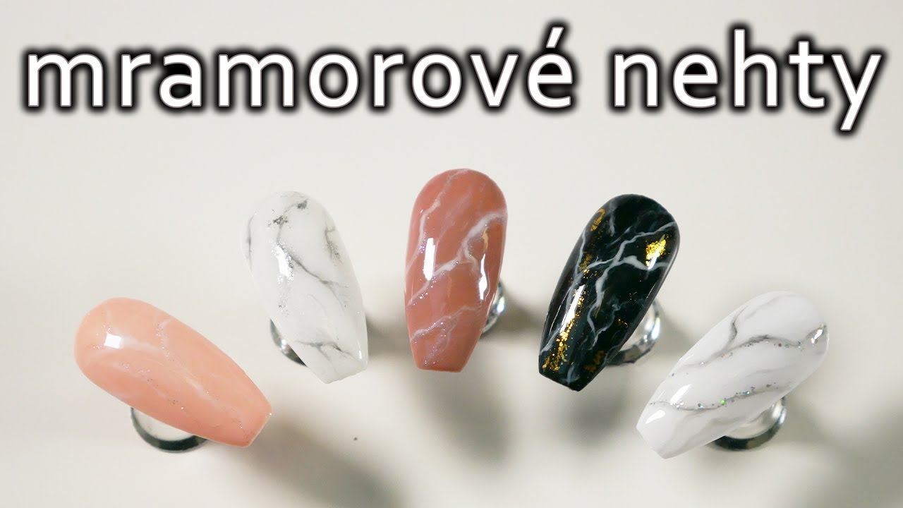 Klasický mramor s blooming gellakem || #NailArtAlexandra 💅