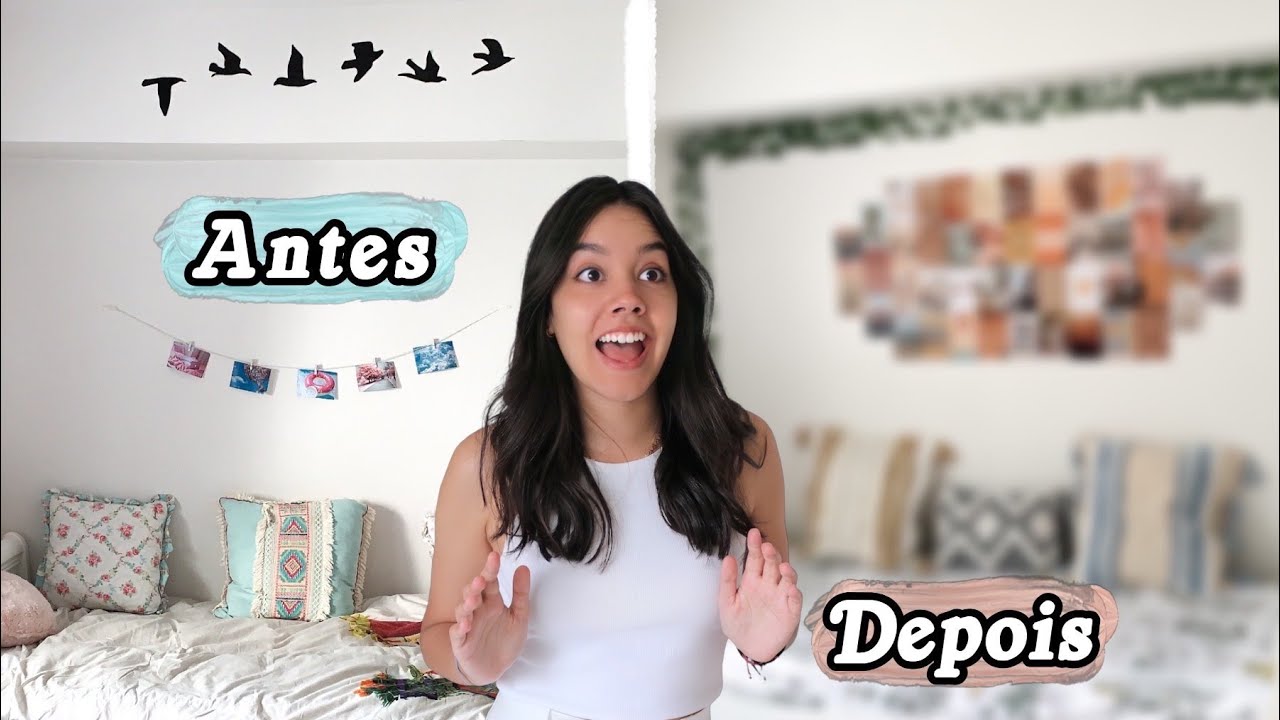 TRANSFORMEI O MEU QUARTO! *estilo TikTok/ Aesthetic/ Pinterest* ✨