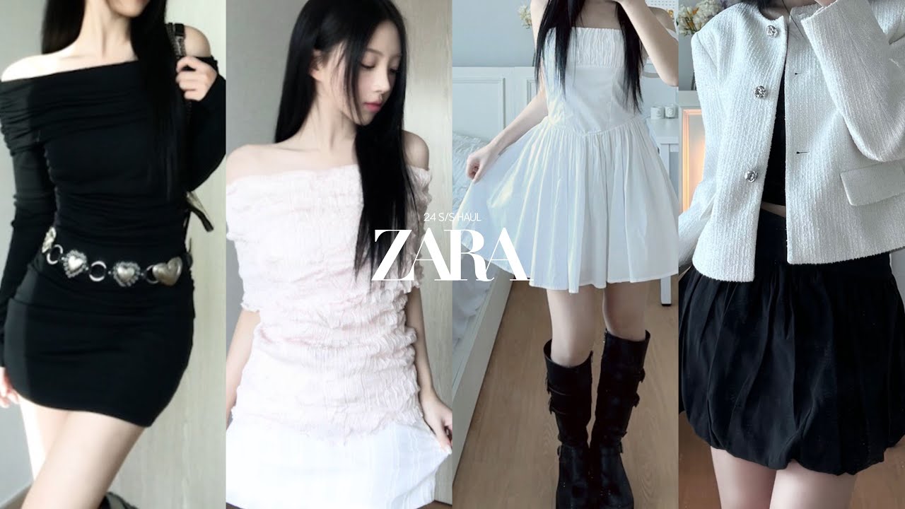 ZARA 봄 신상 100만원 하울🤍예쁜 아이템 18가지~❥ 봄아우터,오프숄더,원피스,팬츠,가방 | 24 S/S ZARA HAUL