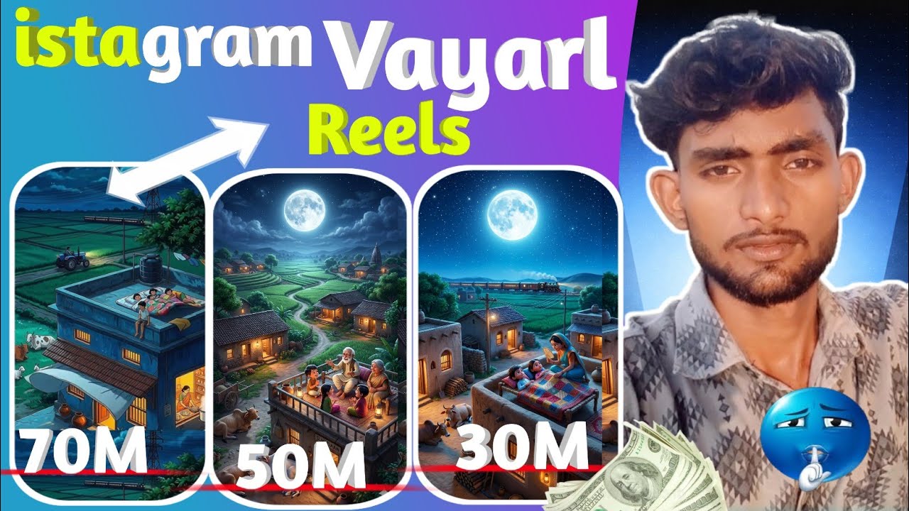 How to Create Viral Peaceful Village Reels Using Mobile | AI Video Editing Tutorial for Beginners😱