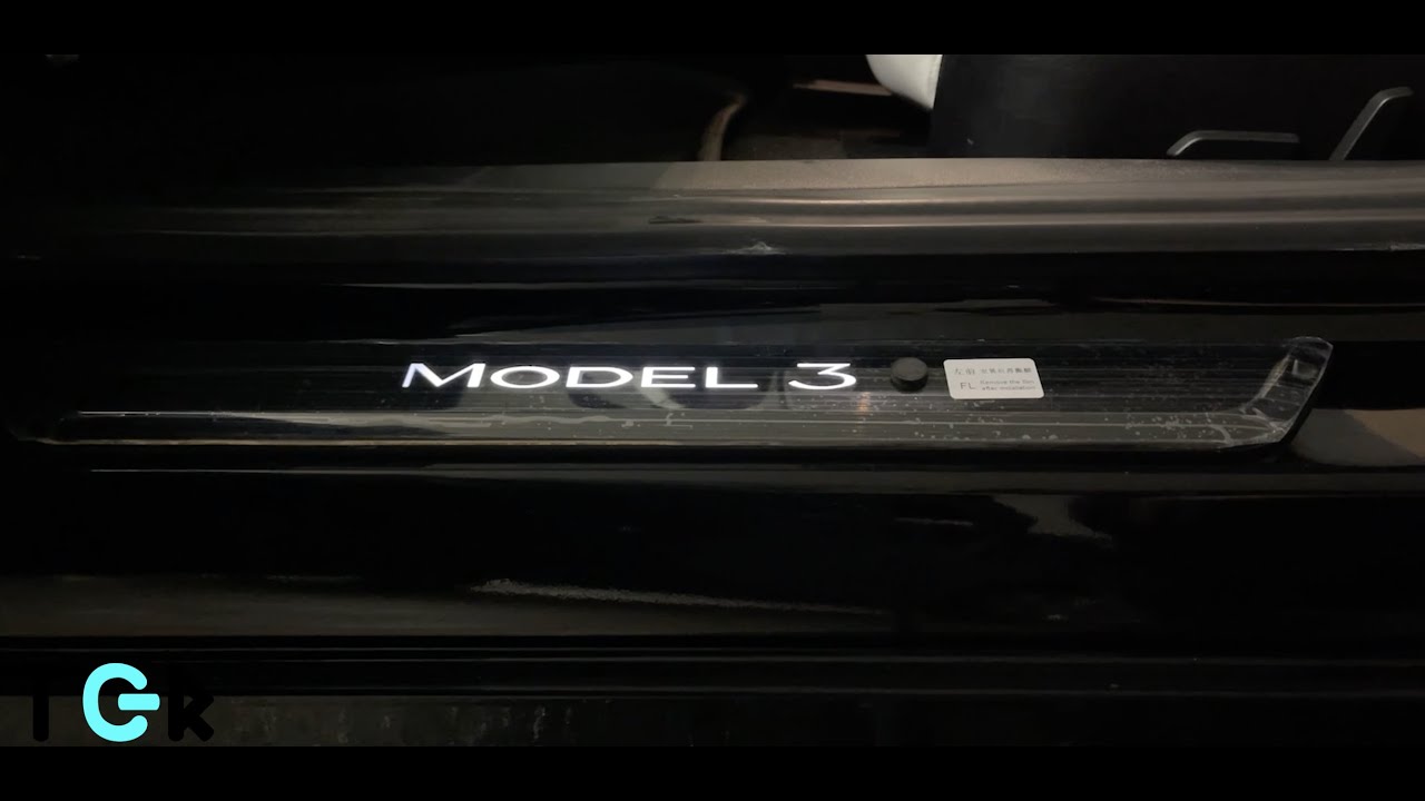Tesla Model 3 Illuminated Door Sill | Installation