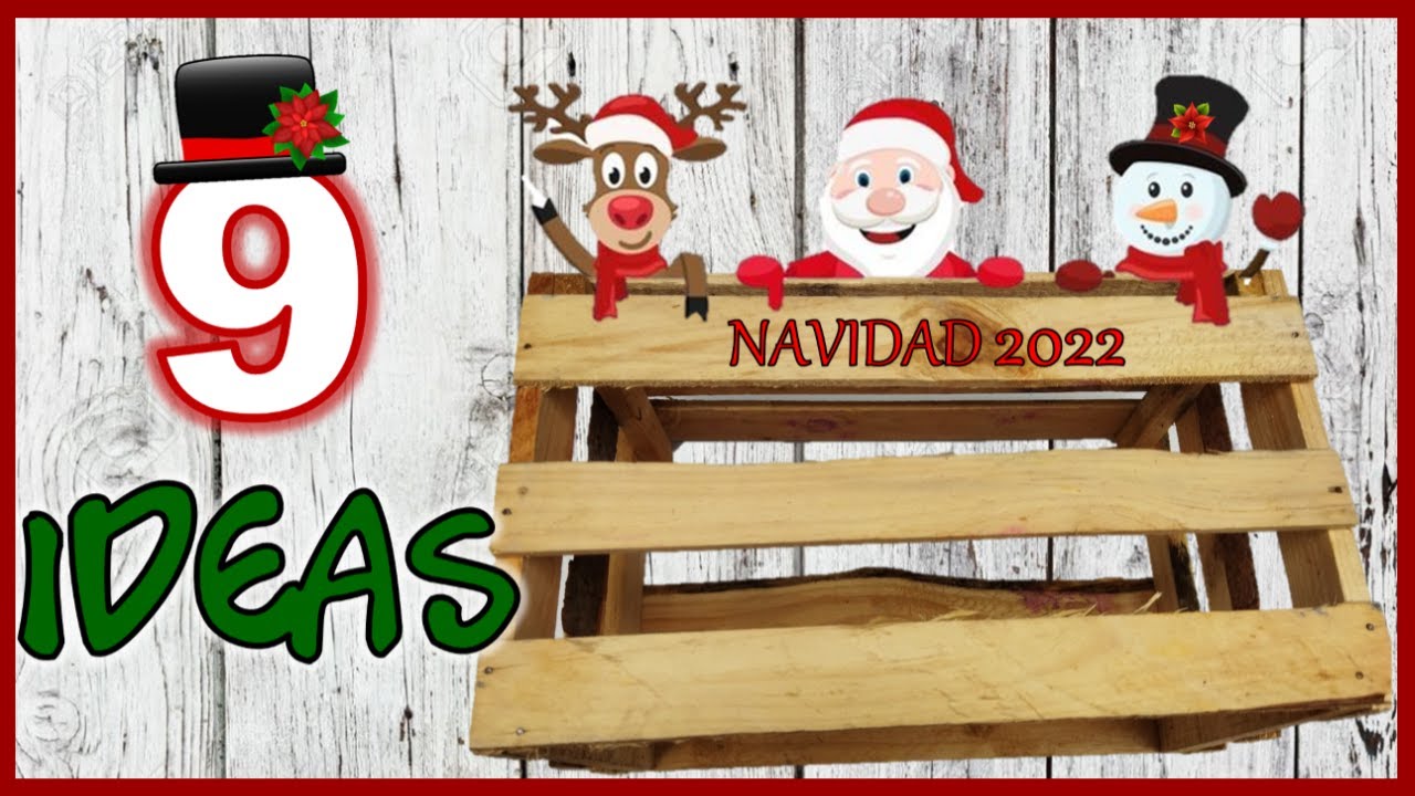 9 MANUALIDADES NAVIDEÑAS CON MADERA RECICLADA - IDEAS NAVIDEÑAS PARA VENDER - Christmas crafts