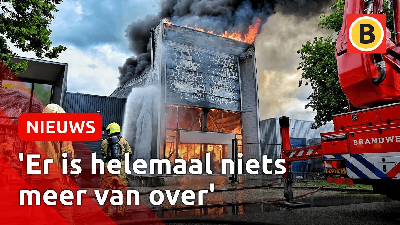 Grote uitslaande brand in aanmaakblokjesfabriek | Omroep Brabant