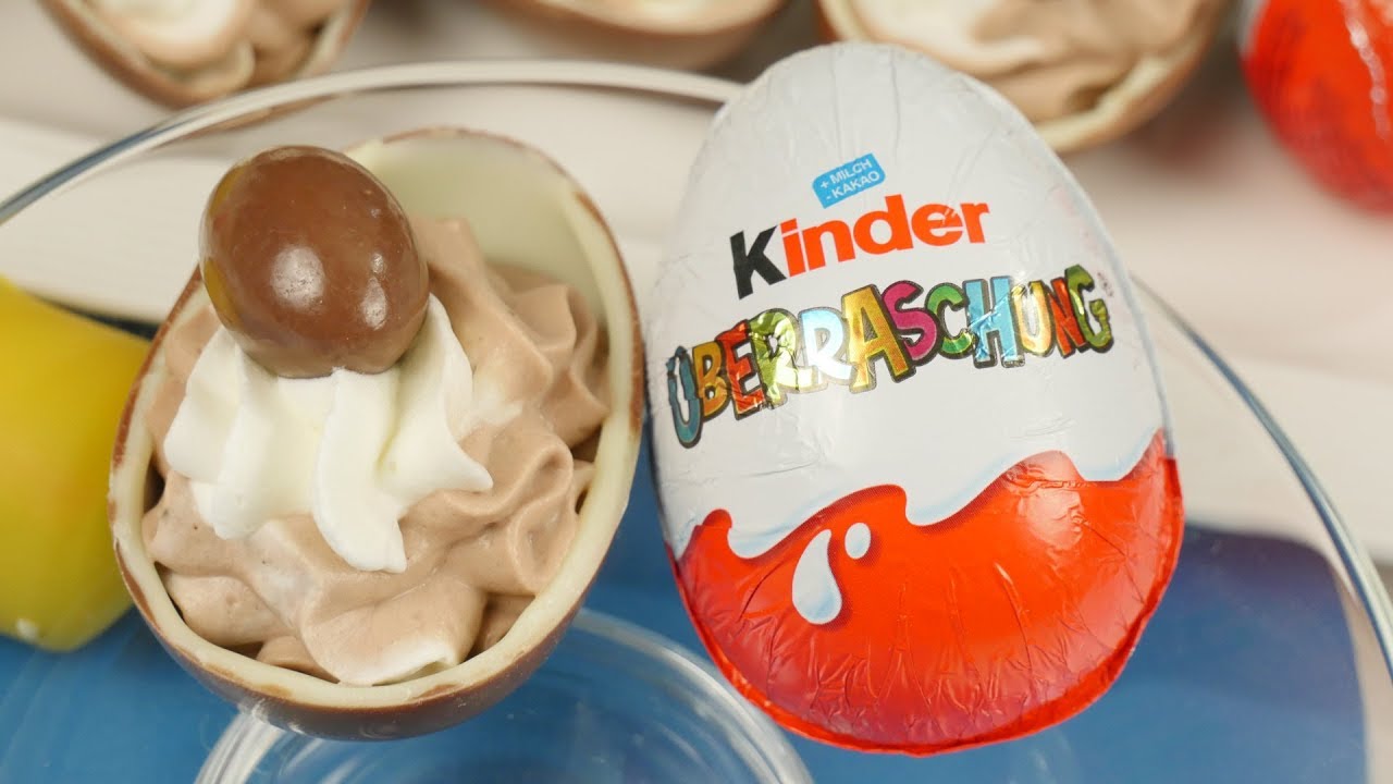 Kinder Überraschung Dessert / perfektes Osterdessert / Ü-Ei Dessert