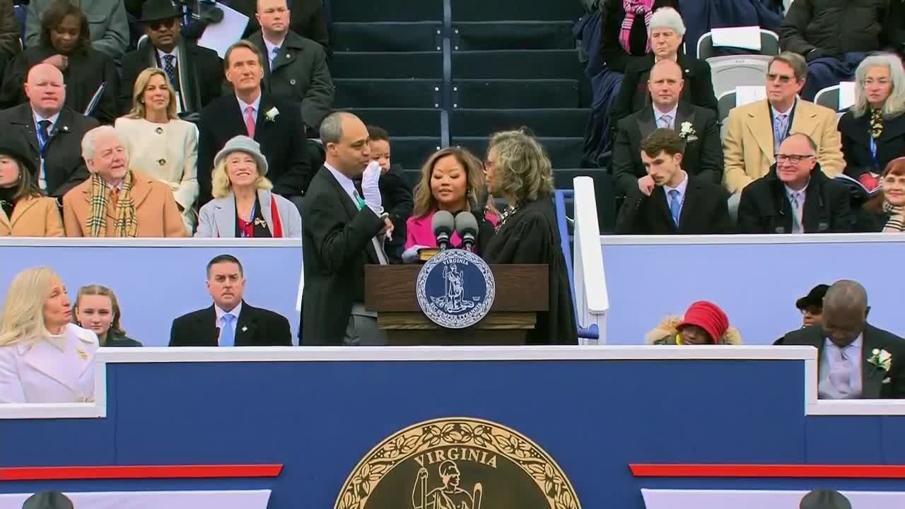 Jay Jones takes oath of office to become Virginia&rsquo;s first Black attorney general