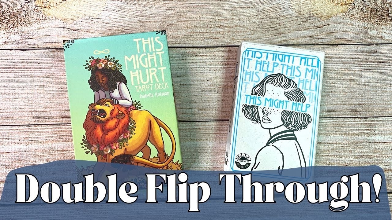 DOUBLE Flip Through | This Might Hurt Tarot & This Might Help Oracle