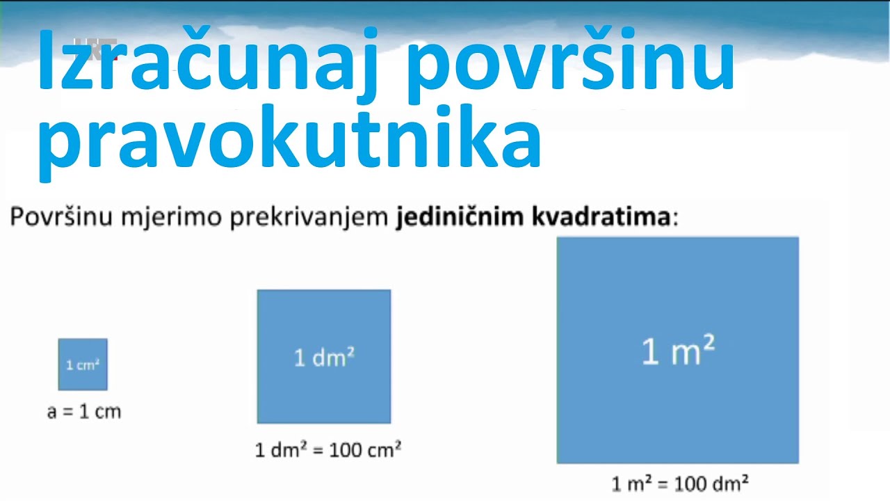 4. razred - Računamo površinu pravokutnika i kvadrata