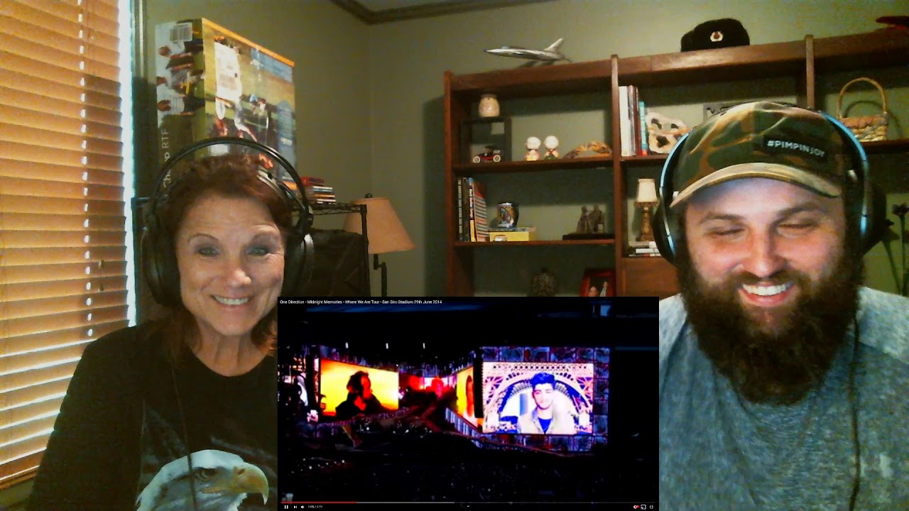 The Bushy Beard REACTS to Midnight Memories LIVE at San Siro by One Direction ft Bushy Mama!!!