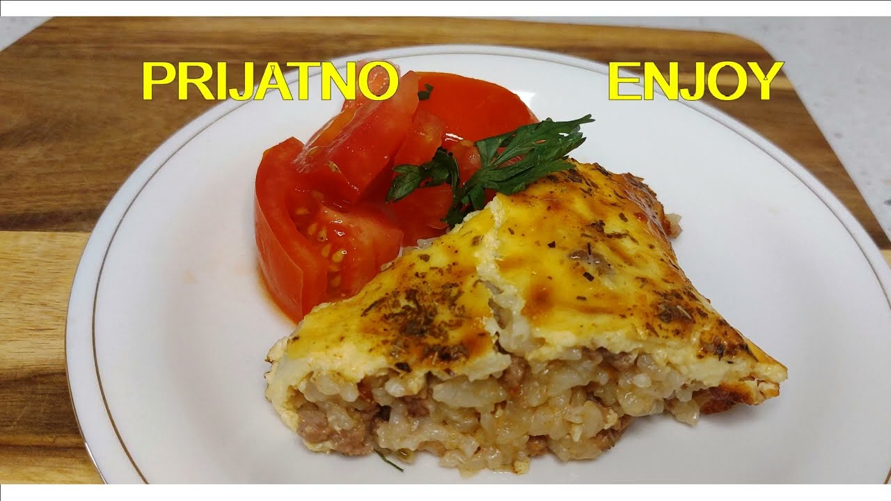 KAKO NAPRAVITI NAJUKUSNIJU MUSAKU OD PIRINČA - HOW TO MAKE THE MOST DELICIOUS RICE MOUSSAKA