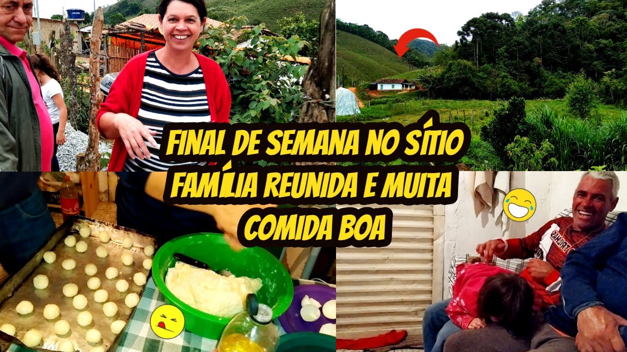 Vlog- Final de semana no sítio, fizemos pão de queijo no fogão a lenha, canjica doce e muito mais...