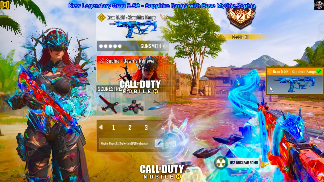 *New* Legendary Grau 5.56 - Sapphire Fangs looks amazing with Mythic Sophia to smash all in CODM SND