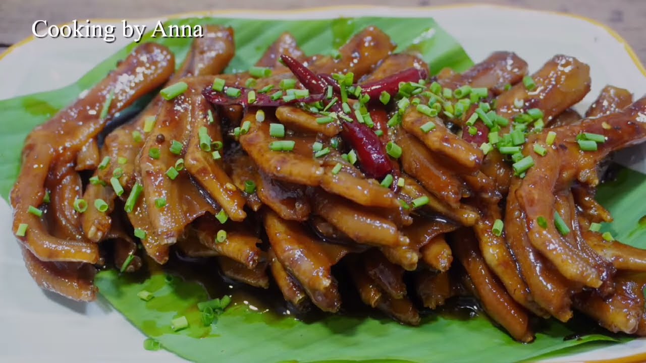 [ខជើងទាបែបចិនរស់ជាតិហឹរឆ្ងាញ់] - Chinese Braised Duck Feet Recipes