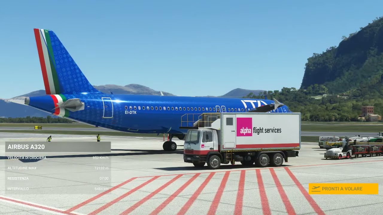 GSX PRO ed FS2020   -Volo tutorial da LICJ a LIRN su A320 Fenix- PARTE 1