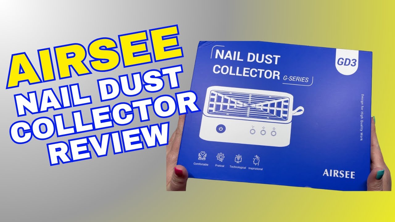 MY THOUGHTS 🤔 Airsee GD3 Nail Dust Collector Unboxing & Review | Pros + Cons | At Home Nail Art DIY