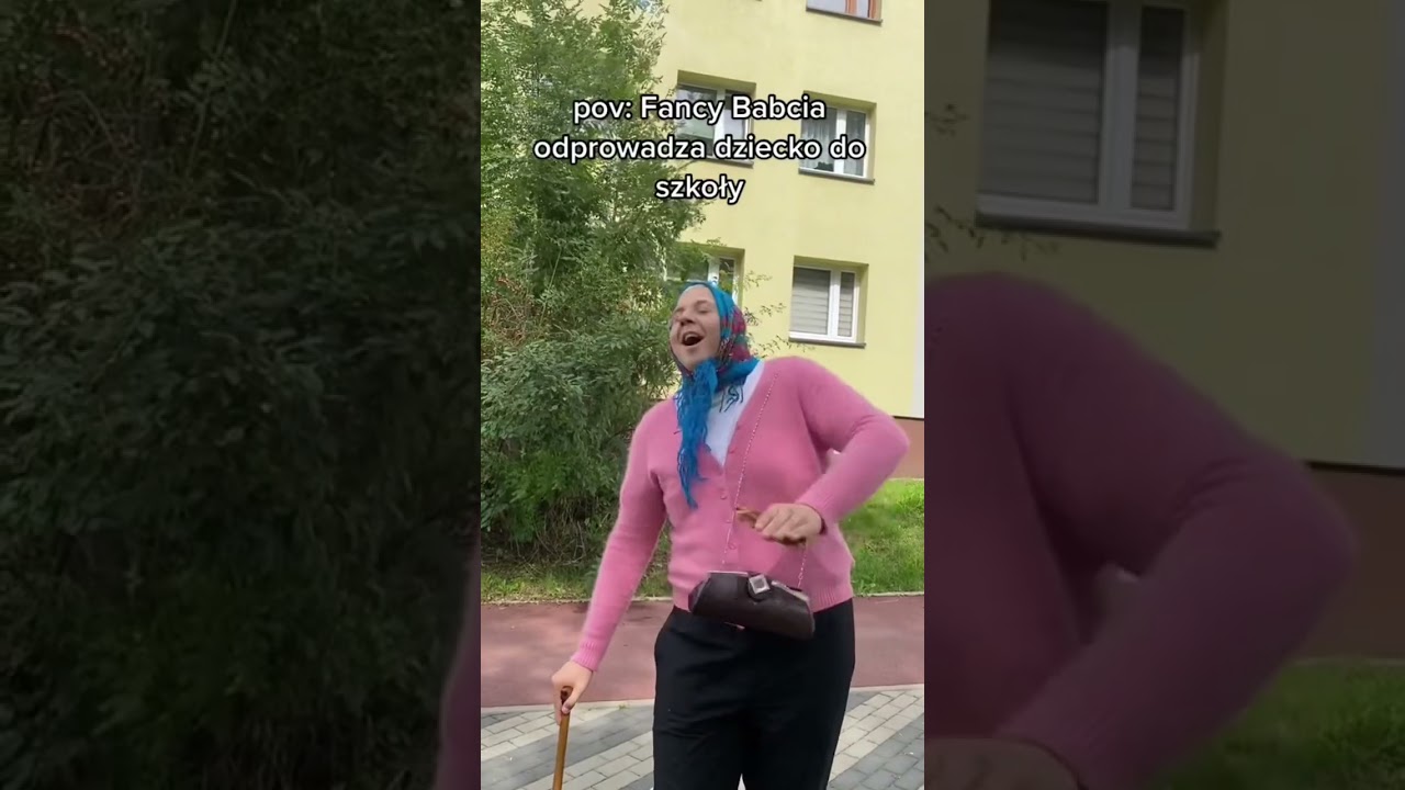 Wasze babcie tez was odprowadzają do szkoły?