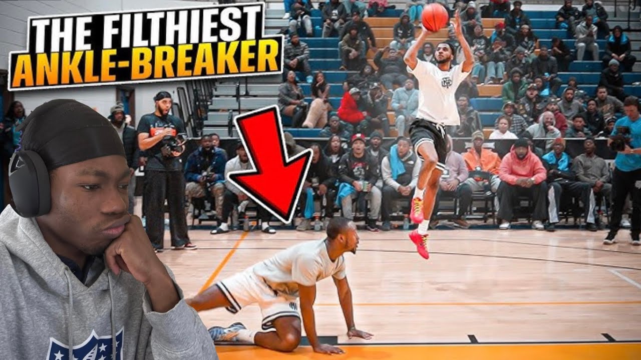 HE'S ANKLES WERE SUFFERING!!! Gameboylouis Reacts to Moon and AB 1v1  Basketball game