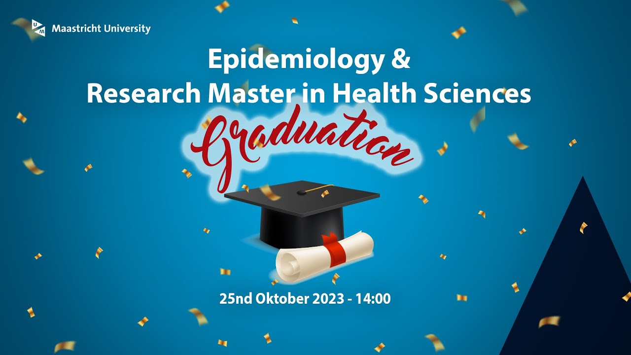 Diploma uitreiking Epidemiology and Research Master in Health Sciences