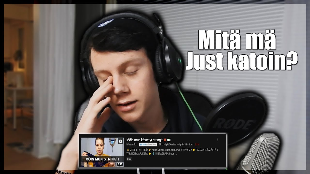 SELLASET SIELT&Auml;...(Reagoidaan &rdquo;M&ouml;in k&auml;ytetyt stringit&rdquo;)