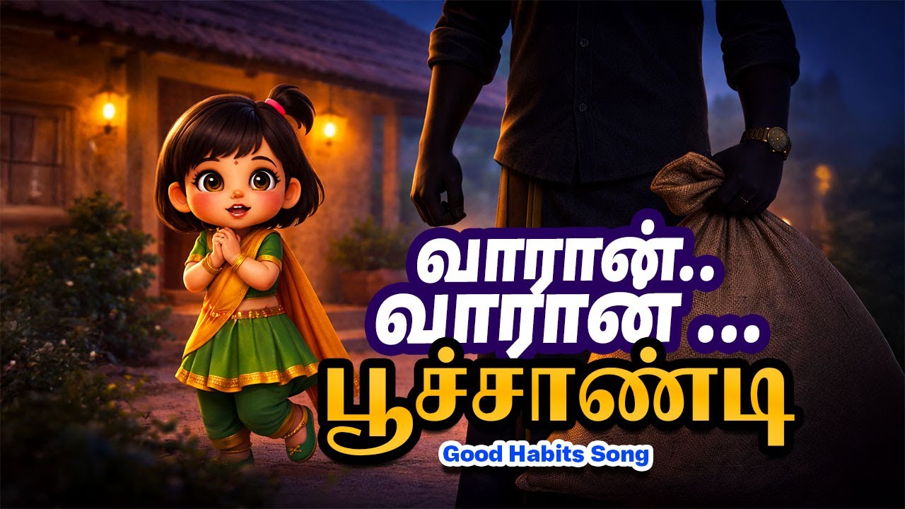 வாரான் வாரான் பூச்சாண்டி 🚲👻 | Tamil Kids Moral Song | Chittu Rhymes | Good Habits Song