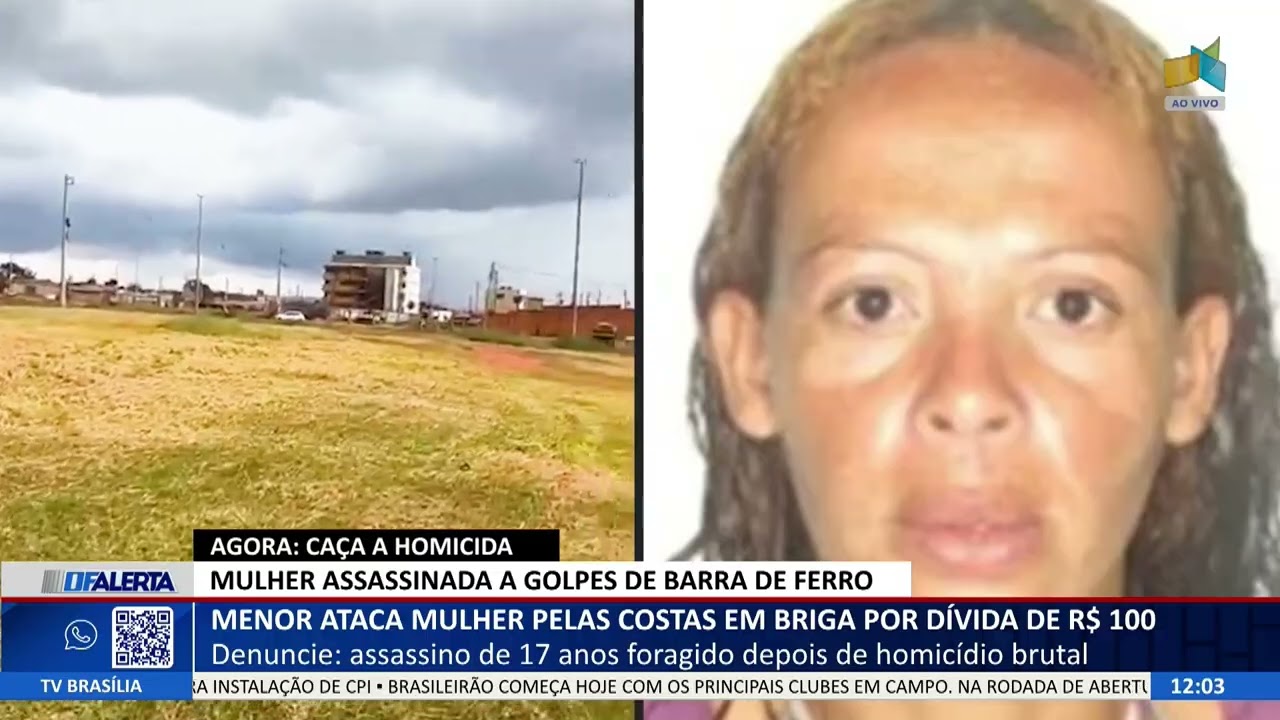 DF ALERTA - Menor ataca mulher pelas costas em briga por dívida de R$ 100