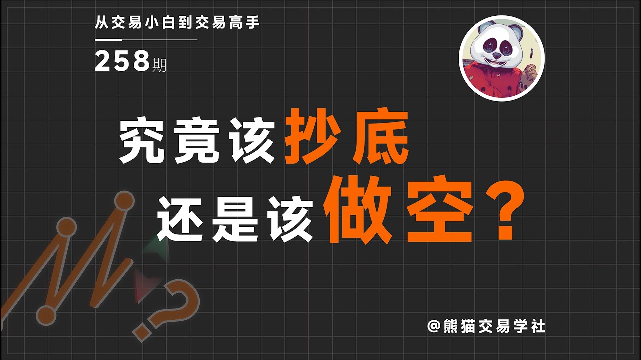 【第258期】究竟该抄底还是该做空 | 抄底 | 做空 | 回调 | 踏空 | 入场三问
