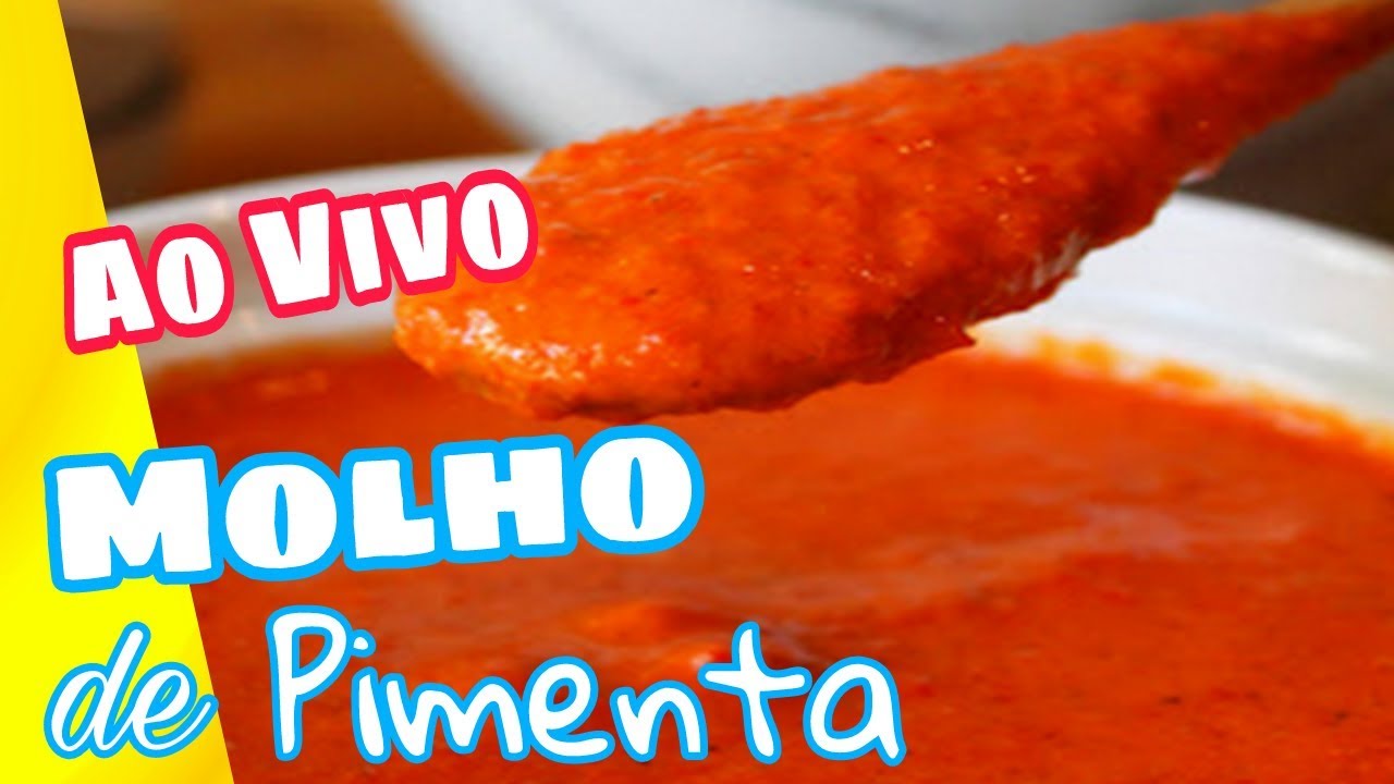 Ao Vivo - Molho de PIMENTA feito com CENOURA
