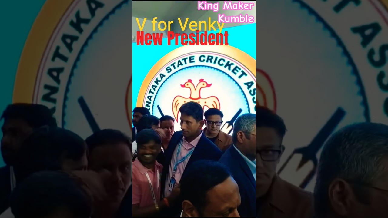 King Maker Kumble | Venkatesh Prasad Elected as President of ksca #venkateshprasad #ksca #anilkumble