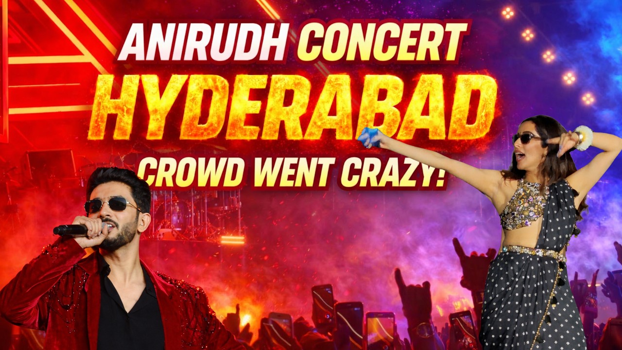 Anirudh's Concert in Hyderabad - 45000 People