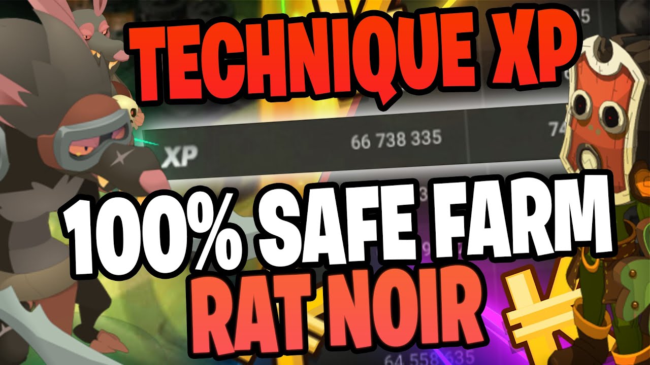 PL XP 100% SAFE SUR OMBRE ! KAMAS ET XP ! RAT NOIR !