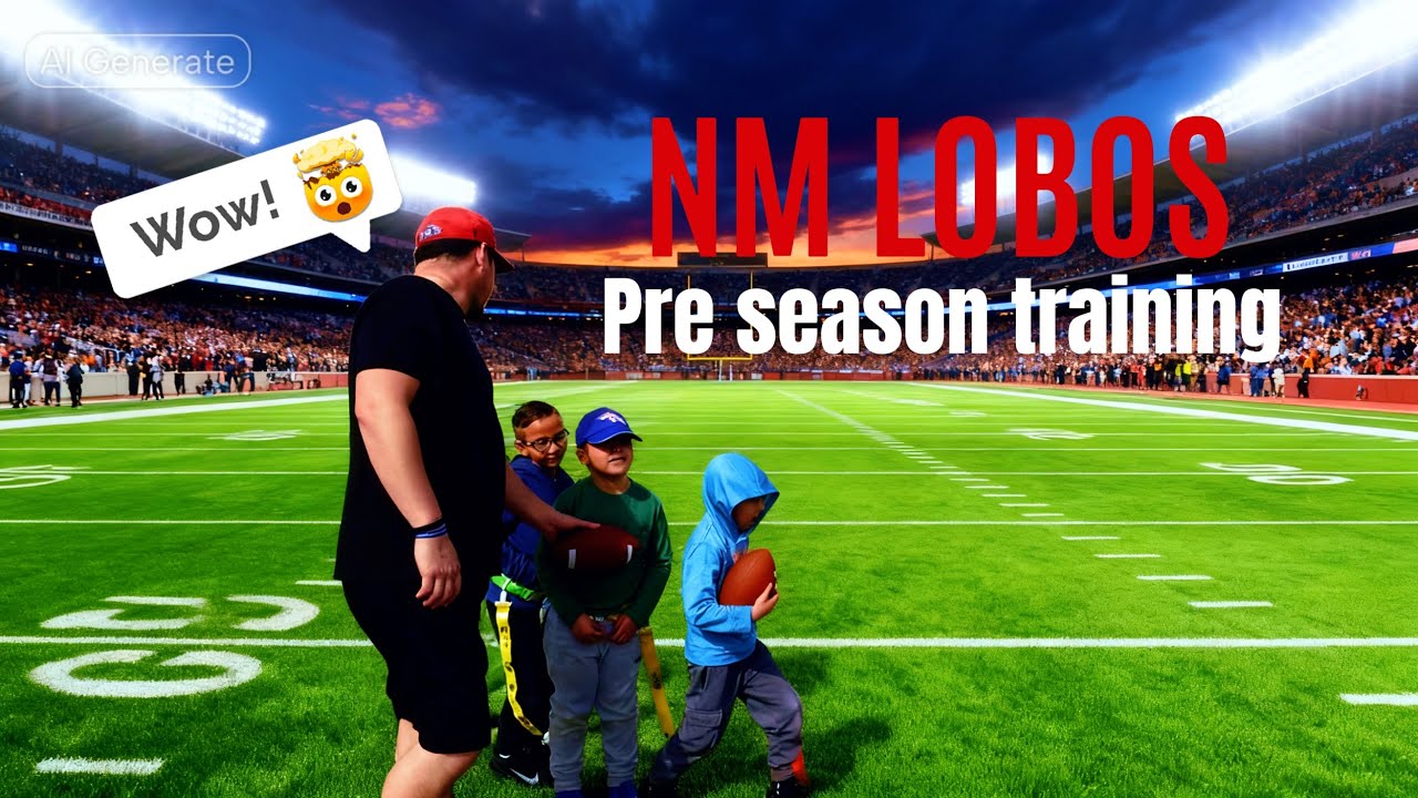 NM lobos 6U flag football Pre Season Training!! | CoachingwithJoe