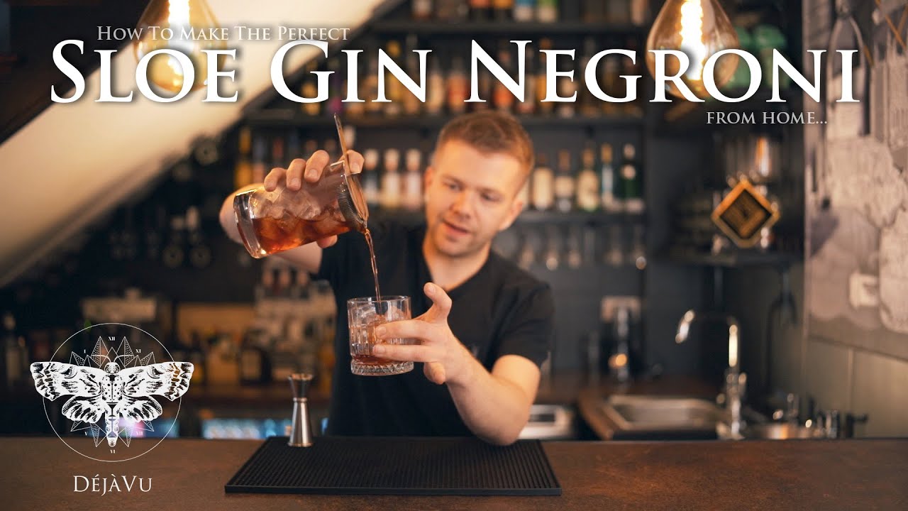 SLOE GIN NEGRONI || Cocktail Making At Home #S01E08