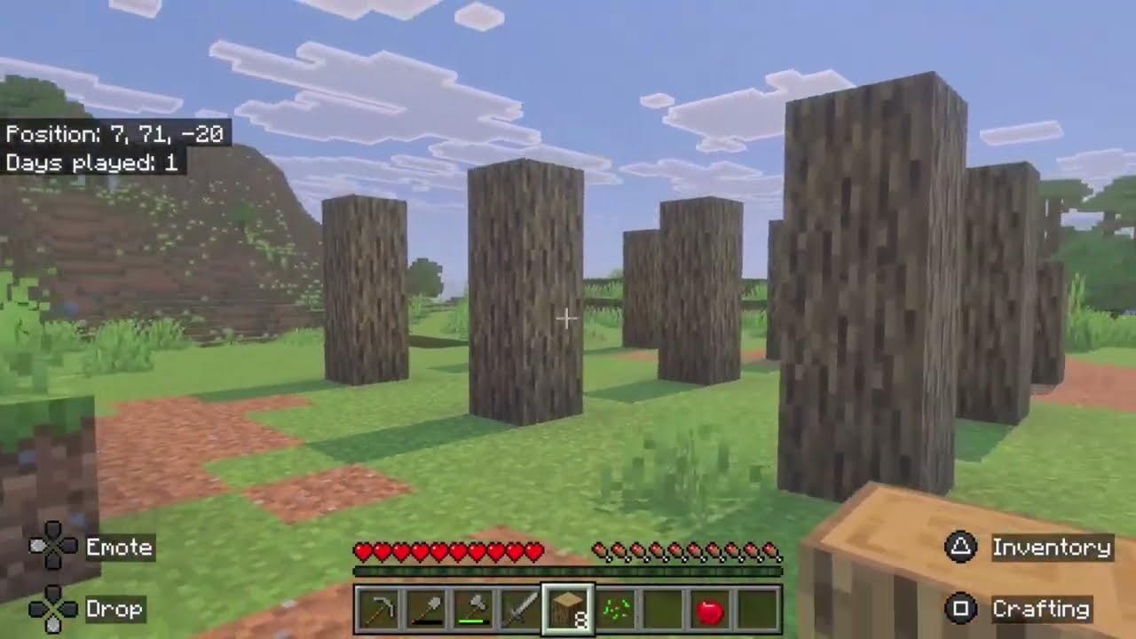 Minecraft Ep. 1- surviving a  new world ! 
