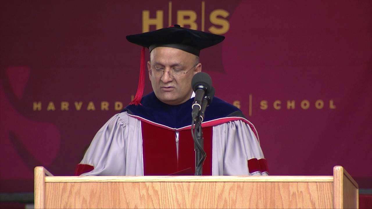 Commencement 2016: Dean Nitin Nohria