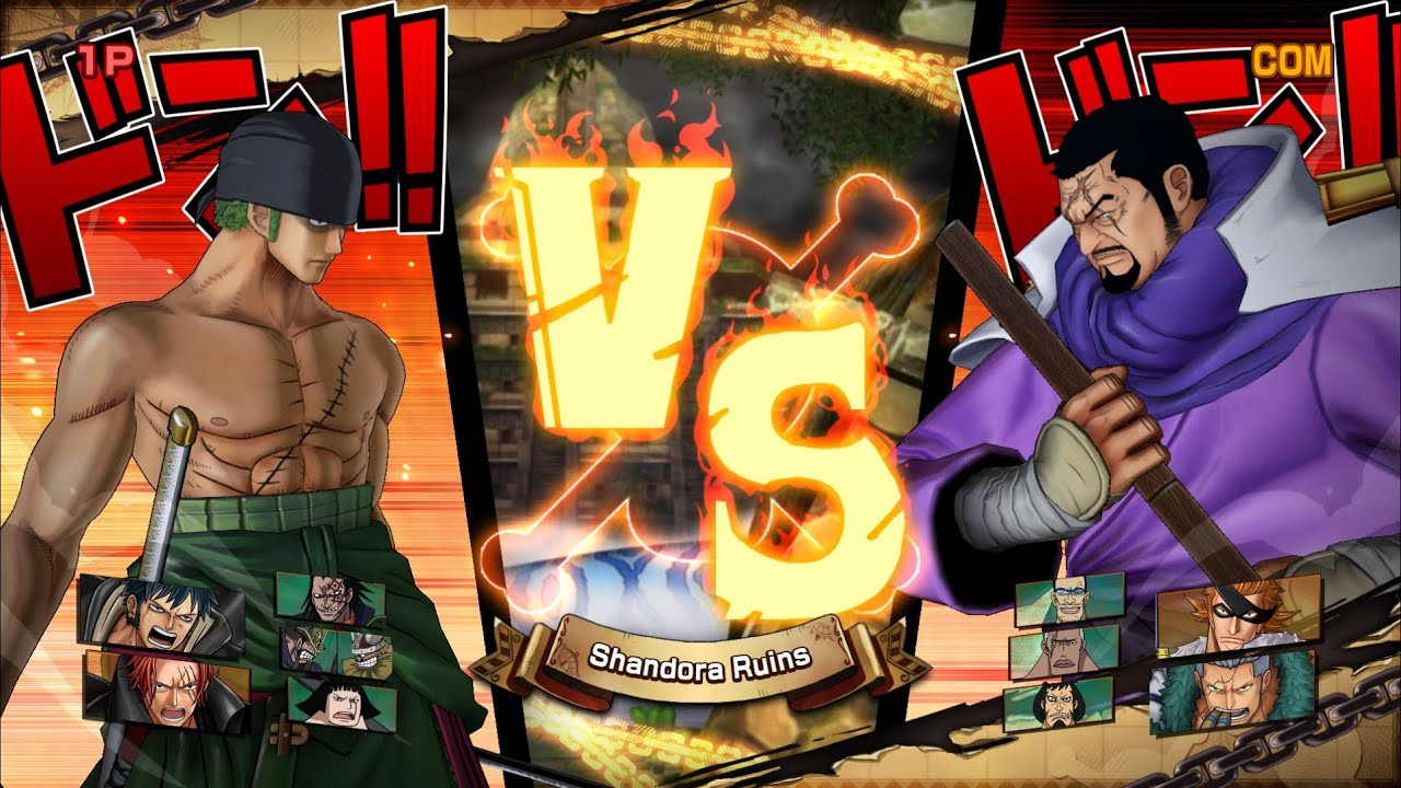 ZORO VS FUJITORA | Free Battle | One Piece Burning Blood
