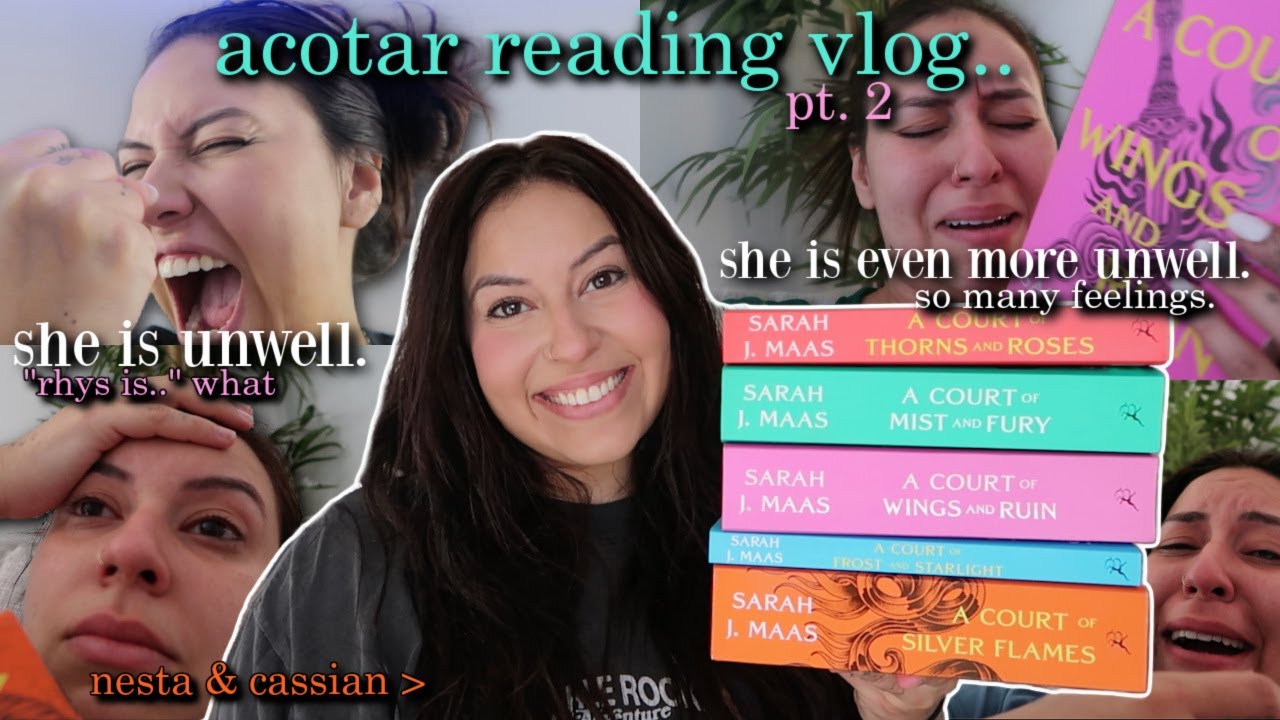 i read the entire acotar series | spoiler reading vlog!! (pt. 2) 🧚🏼&zwj;♀️💫