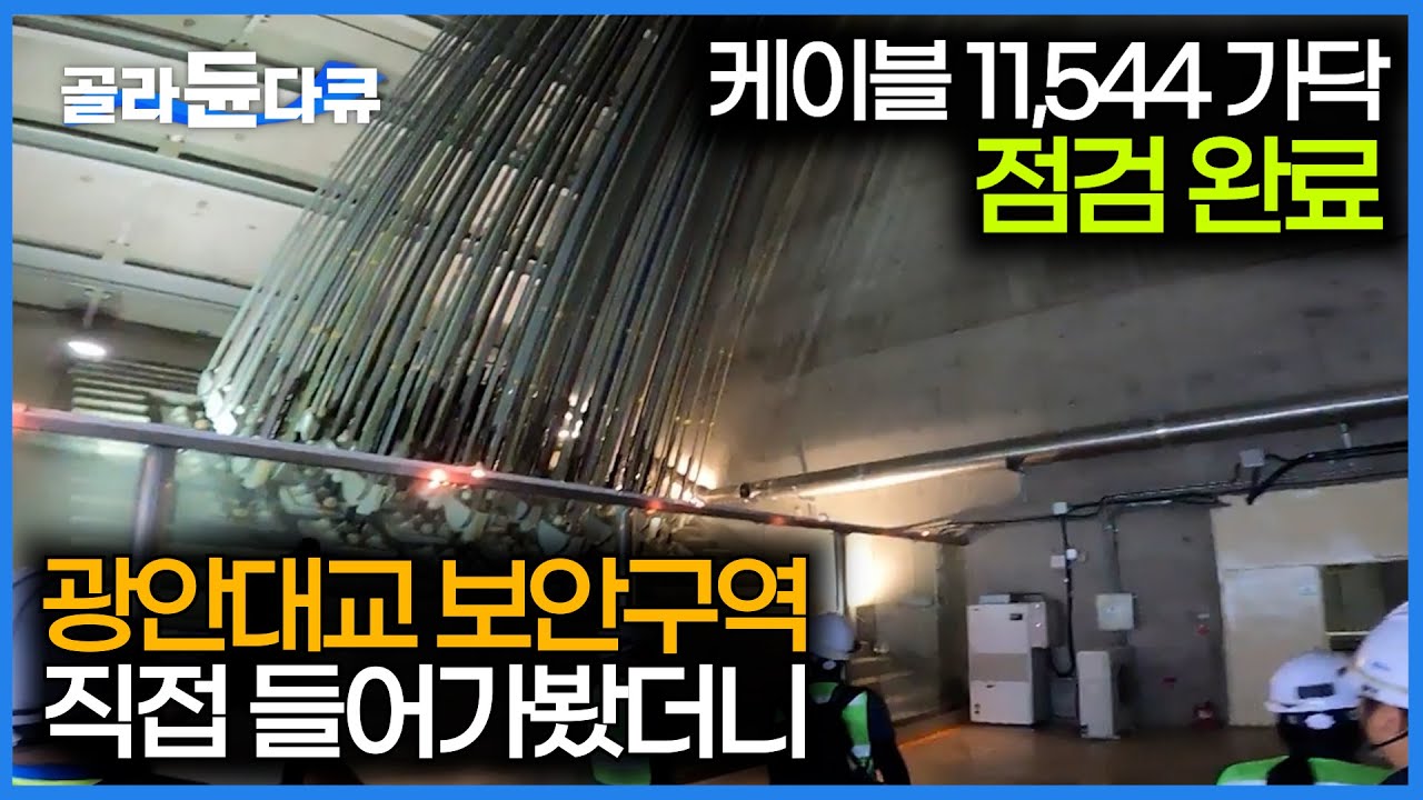이 정도면 진짜 끊어질일 없다. 광안대교에서 가장 중요한 보안구역 들어가봤더니｜광안대교 안전관리팀｜극한직업｜#골라듄다큐