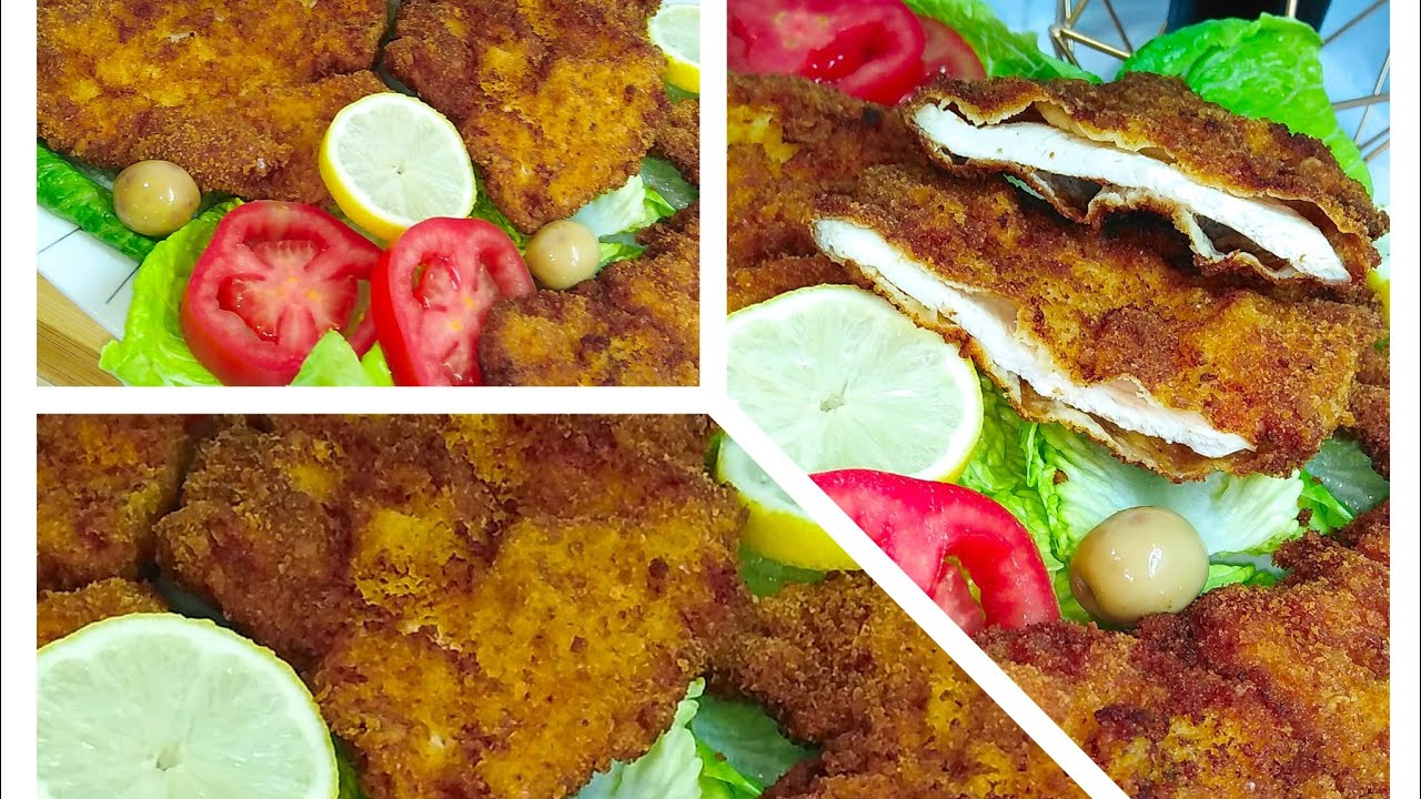 سكالوب باني بنة وقرمشة على طريقة المحلات🌹👌👌👌escalopes pané