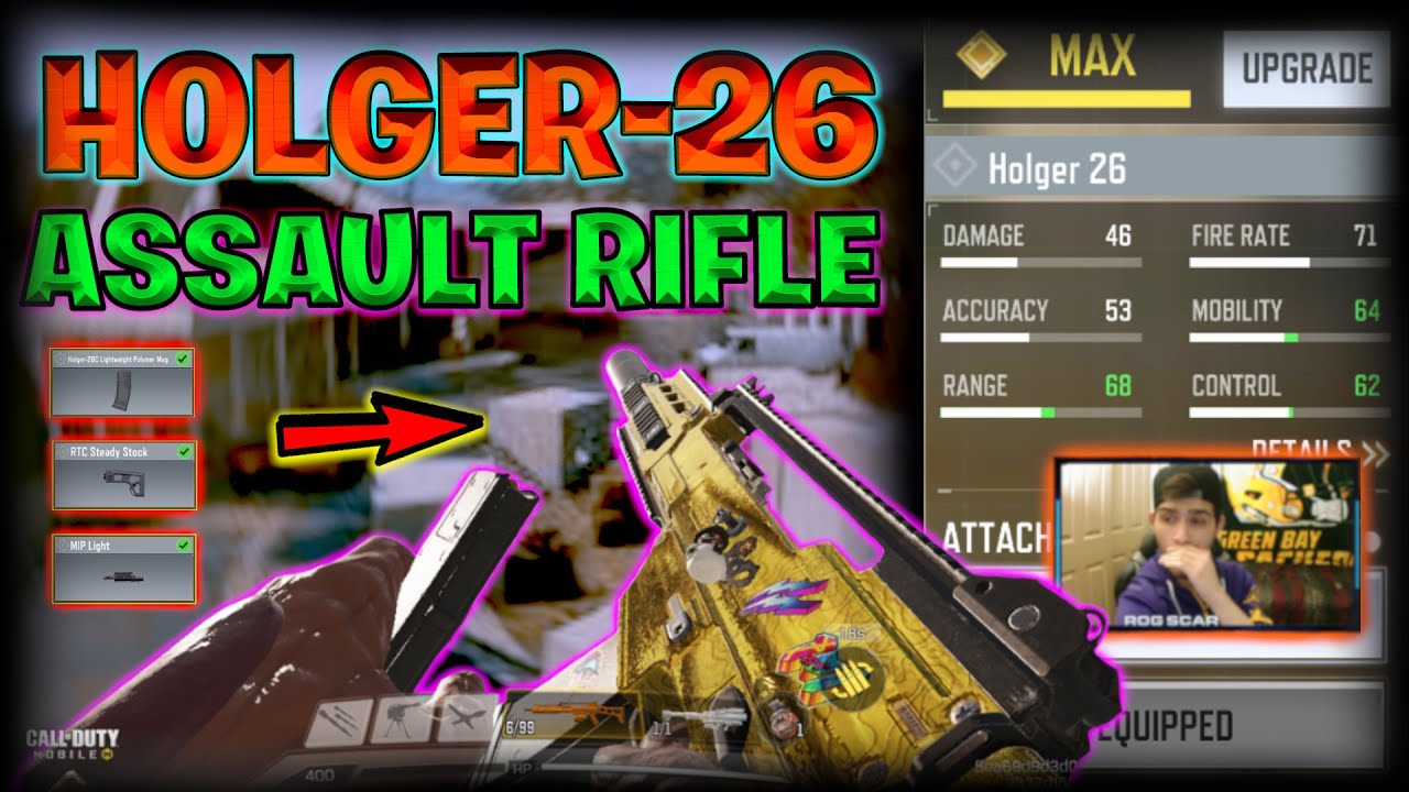 This No Recoil HOLGER 26 Assault Rifle Gunsmith Loadout COD Mobile Best HOLGER 26 Attachments