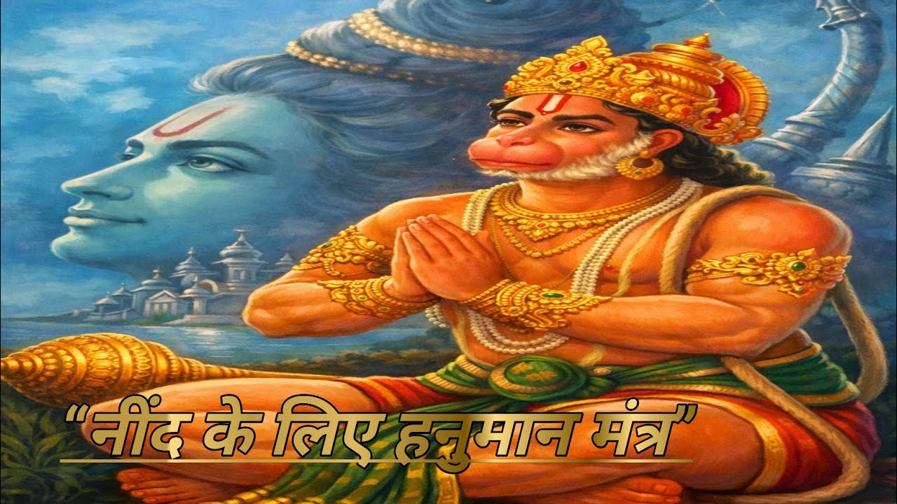 रात में नींद के लिए हनुमान मंत्र | बिना म्यूजिक | सुनते ही आराम मिलेगा