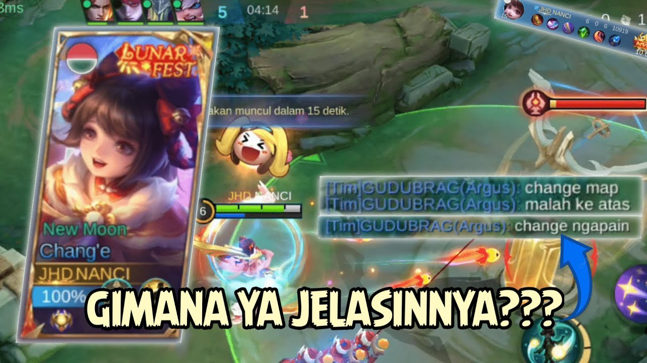 CHANG'E MODE SPLIT PUSH!! MALAH TIM SENDIRI YANG KEBINGUNGAN || MOBILE LEGENDS
