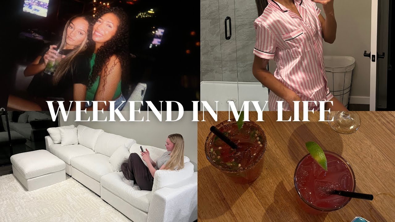 A weekend in my life | new couch + workout routine + girls night!