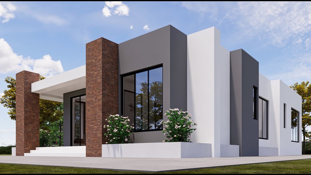Modern 4-Bedroom House Design 16m x 11m