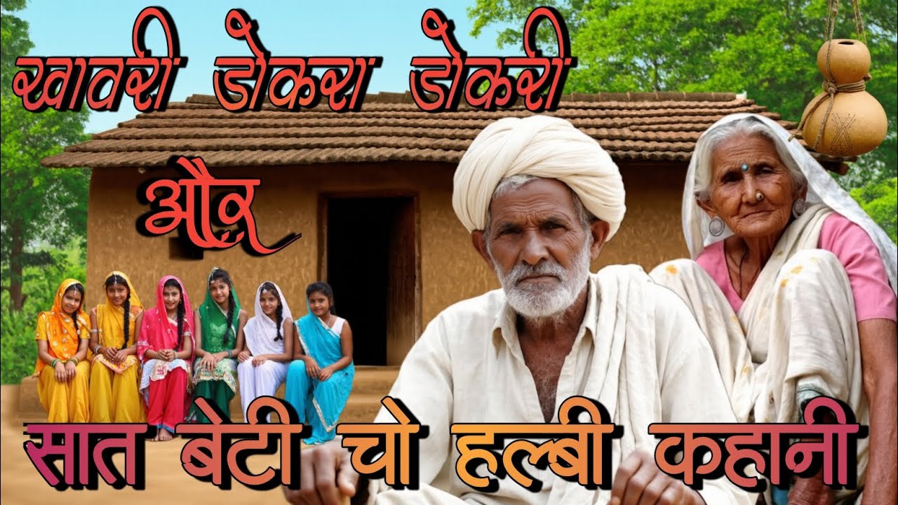 खावरी डोकरा डोकरी और सात बेटि चो हल्बी कहानी 🤗‼️khawari dokara dokari aur sat beti cho halbi kahani