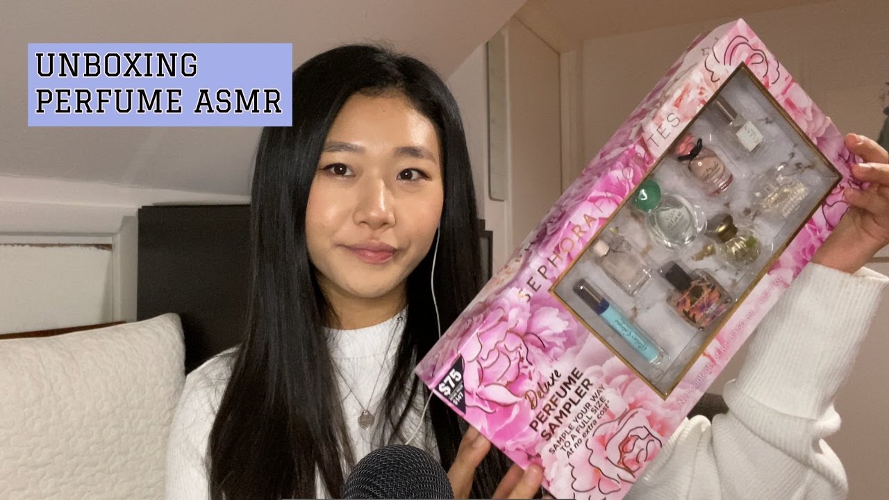 Unboxing Sephora's Mini Deluxe Perfume Sampler Set ASMR