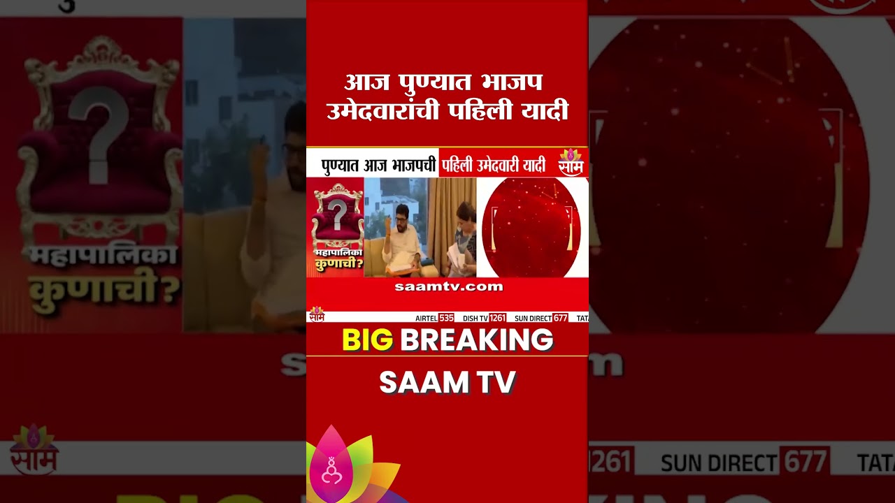पुण्यात आज भाजप उमेदवारांची पहिली यादी जाहीर होणार | Pune | BJP