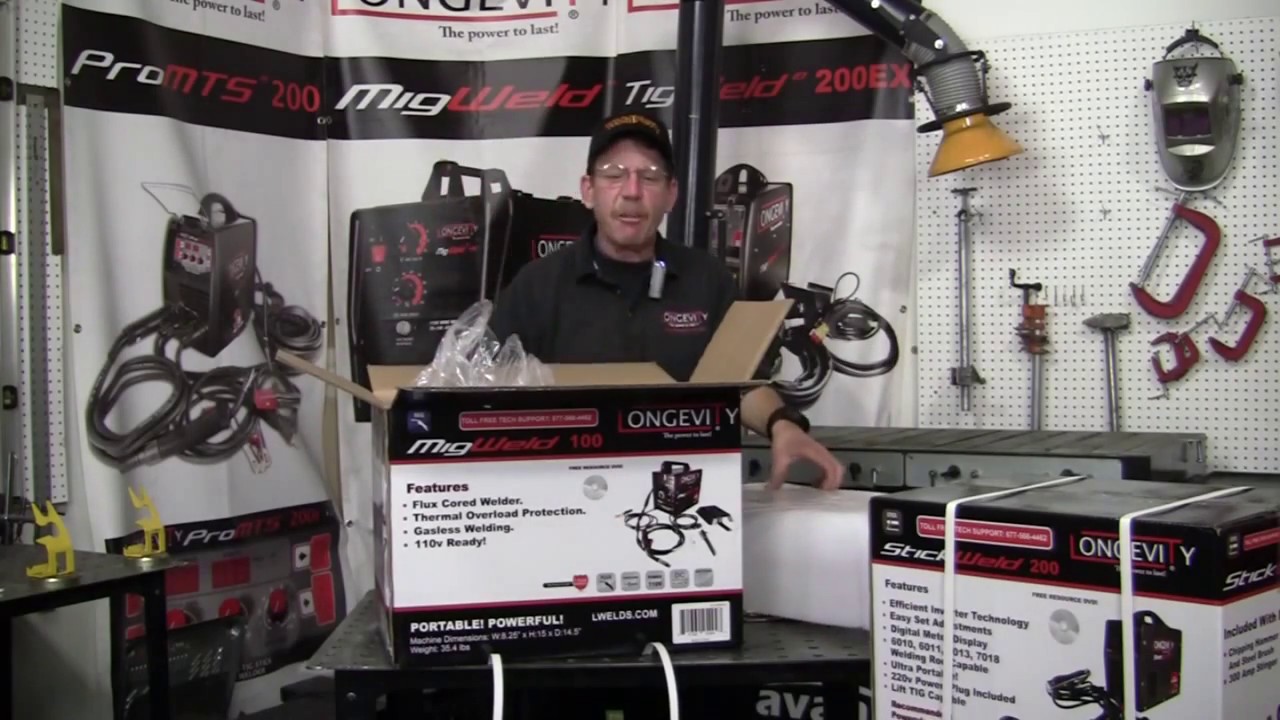 Longevity MIGWELD 100 Setup Review Mig Welder 90 Amp Flux Cored Mig Machine