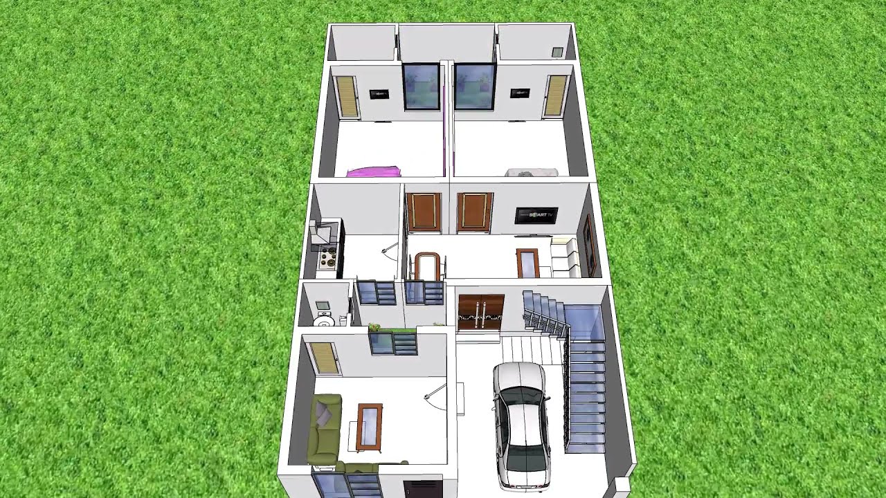 5 marla House with 3D Animation|5marla home 3d|Five| پانچ مرلہ پلاٹ کی ڈرائنگ  بمعہ تھری ڈی اینیمیشن