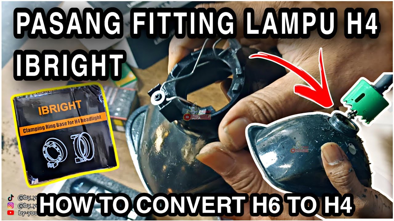 CARA PASANG FITTING LAMPU H4 IBRIGHT ‼️ PASANG FITTING LAMPU H4 IBRIGHT