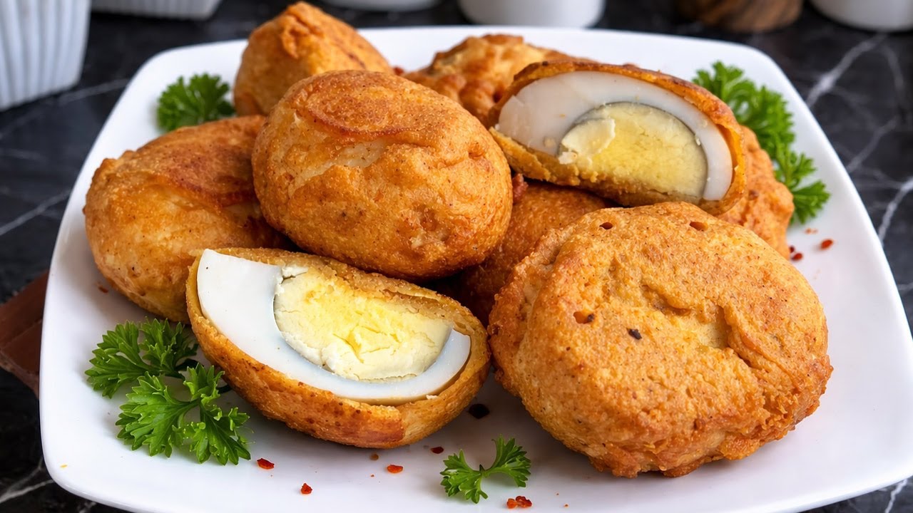 මේ විදිහට බිත්තර හදලා තියෙනවද? එග් බොන්ඩා හදමු | Egg Bonda Sinhala Recipe | Ape Recipes